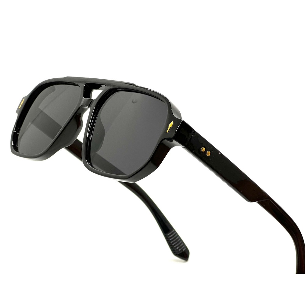 Trendy Black Aviator Sunglasses Women Square Frame Oversized Designer Style 2026 - Picture 4 of 11